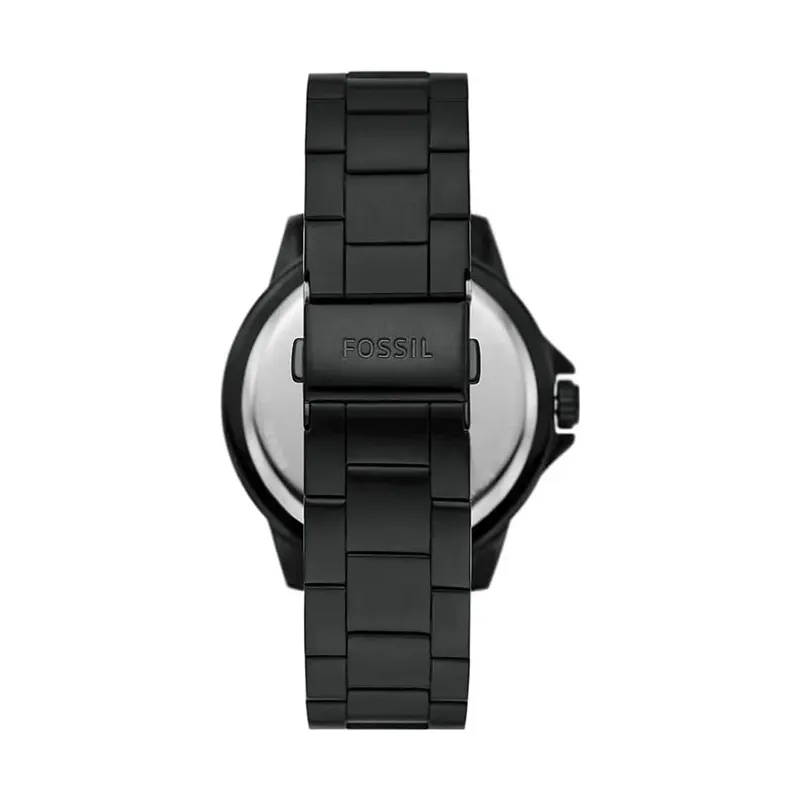 Fossil Bannon Automatic Skeleton Dial Black Men's Watch- BQ2679